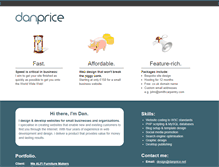 Tablet Screenshot of danprice.net
